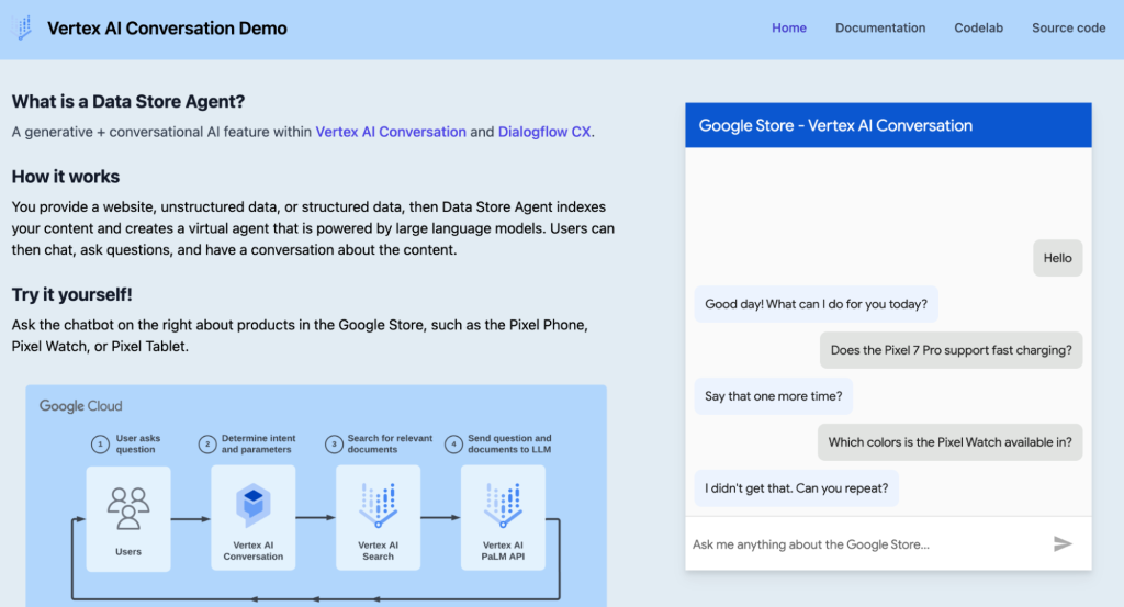 Google Vertex AI Conversation
