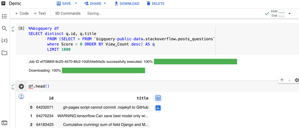 Gen AI - BigQuery Magic Command