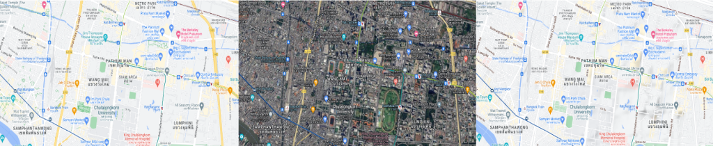 แผนที่ฐาน Google Base Maps Style