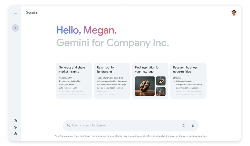 Gemini สำหรับ Google Workspace