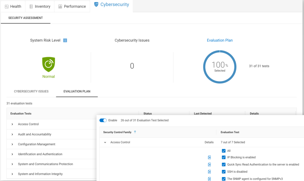 CloudIQ - Cybersecurity Evaluation Plan Editor - AIops